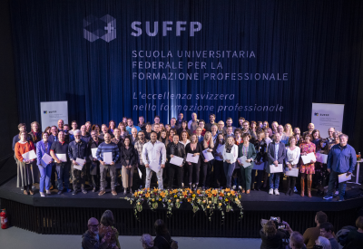 Laureande e laureandi alla cerimonia di consegna dei titoli SUFFP 2023