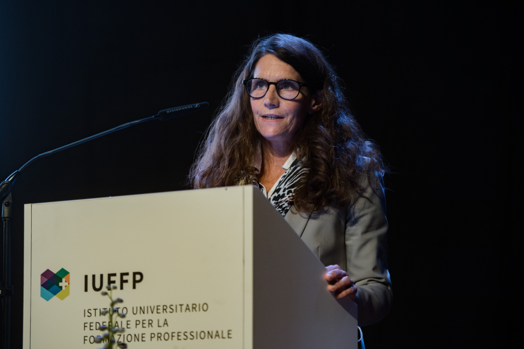 La direttrice dello IUFFP Barbara Fontanellaz inaugura la Cerimonia di consegna dei titoli IUFFP 2020