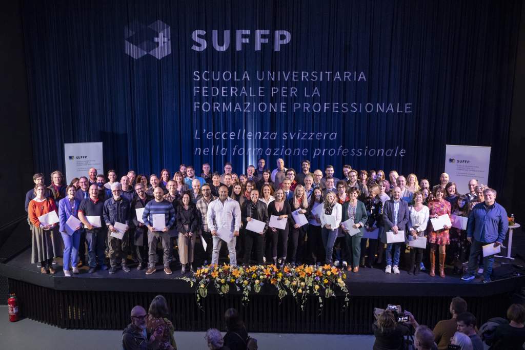 Laureande e laureandi alla cerimonia di consegna dei titoli SUFFP 2023
