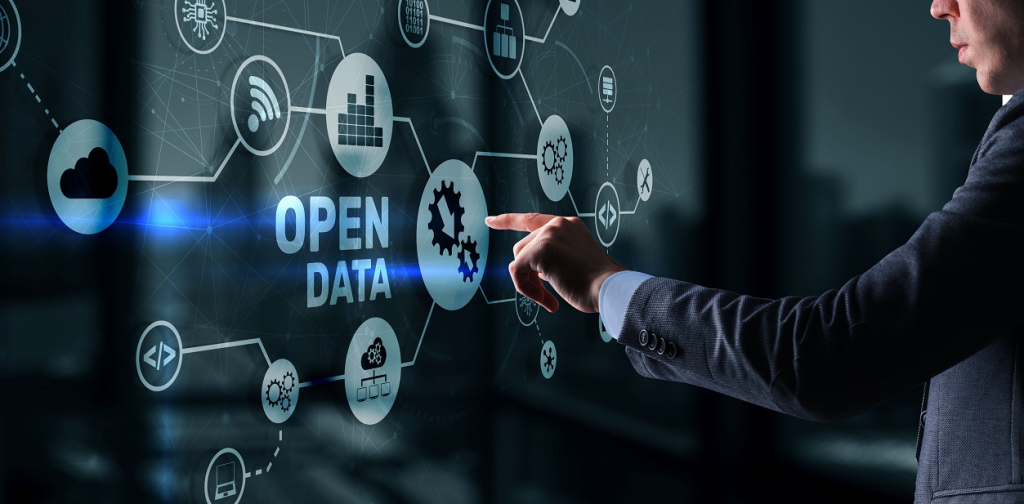Open Data. Concetto di accesso Tecnologia moderna